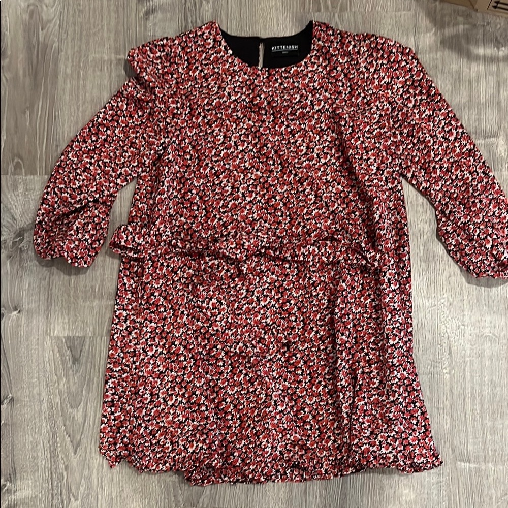 Get The Look Red Floral Dress